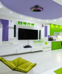 ΑΝΕΜΙΣΤΗΡΑΣ ΠΛΑΦΟΝΙΕΡΑ ΟΡΟΦΗΣ ΜΑΥΡΟΣ RGB Φ51 DC 20W EUROLAMP – 300-25045