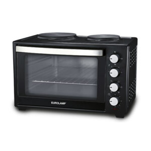 ΗΛΕΚΤΡΙΚΟ ΦΟΥΡΝΑΚΙ ΜΑΥΡΟ 3200W 38LT ΜΕ 2 ΕΣΤΙΕΣ ΚΑΙ ΧΡΟΝΟΔΙΑΚΟΠΤΗ 90Λ EUROLAMP – 300-70032