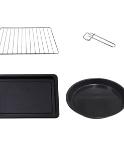 ΗΛΕΚΤΡΙΚΟ ΦΟΥΡΝΑΚΙ ΜΑΥΡΟ 3200W 38LT ΜΕ 2 ΕΣΤΙΕΣ ΚΑΙ ΧΡΟΝΟΔΙΑΚΟΠΤΗ 90Λ EUROLAMP – 300-70032