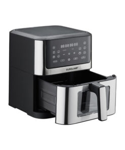 ΦΡΙΤΕΖΑ ΑΕΡΟΣ ΜΕ ΑΠΟΣΠΩΜΕΝΟ ΚΑΔΟ ΚΑΙ ΠΑΡΑΘΥΡΟ 8L 1800W ΜΑΥΡΗ EUROLAMP – 300-70041