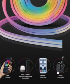 Wi-Fi Smart 5M Neon Flex Kit 36W V-TAC Πολύχρωμη RGB Dimmable IP68 – 3005