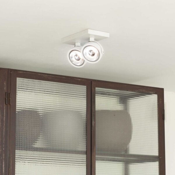 IDEAL LUX Φωτιστικό Οροφής KONIG 2xGU10 Λευκού Χρώματος – 300559