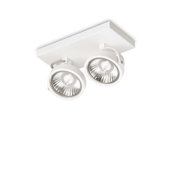 IDEAL LUX Φωτιστικό Οροφής KONIG 2xGU10 Λευκού Χρώματος – 300559