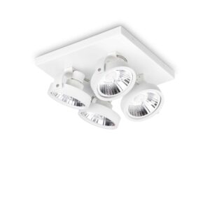 IDEAL LUX Φωτιστικό Οροφής KONIG 4xGU10 Λευκού Χρώματος – 300573
