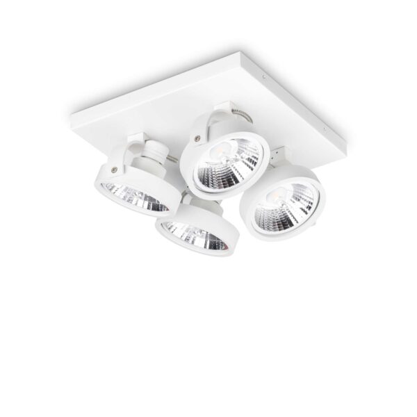 IDEAL LUX Φωτιστικό Οροφής KONIG 4xGU10 Λευκού Χρώματος – 300573