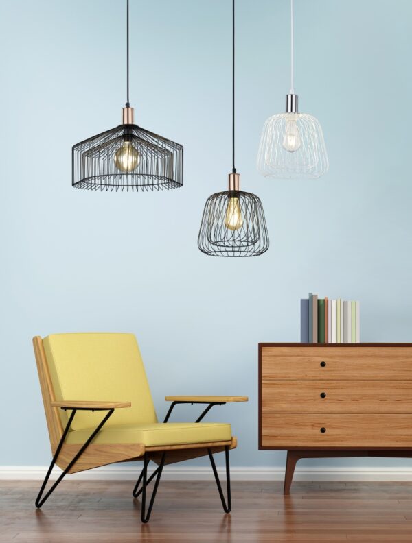 Κρεμαστό Φωτιστικό Trio Lighting   E27 Μαύρο Μεταλλικό    300900102