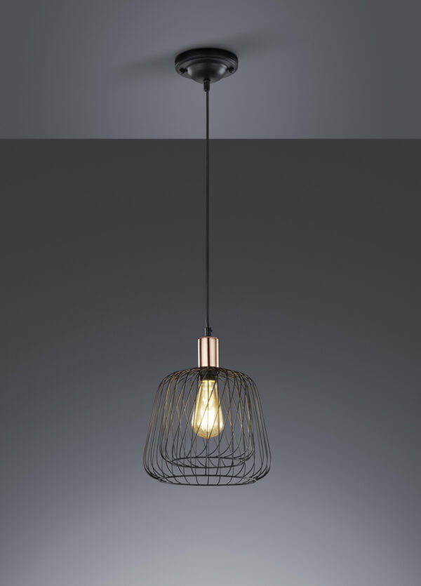 Κρεμαστό Φωτιστικό Trio Lighting   E27 Μαύρο Μεταλλικό    300900102