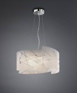 Κρεμαστό Φωτιστικό Trio Lighting E27 Λευκό Γυαλί 301200300