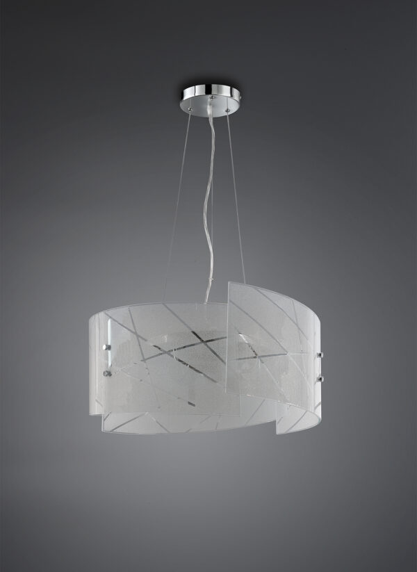Κρεμαστό Φωτιστικό Trio Lighting   E27 Λευκό Γυαλί    301200300