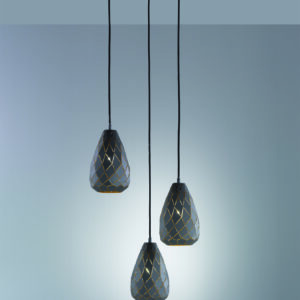 Κρεμαστό Φωτιστικό Trio Lighting   E27 Ανθρακί Μεταλλικό    301300342
