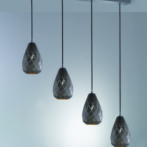 Κρεμαστό Φωτιστικό Trio Lighting   E27 Ανθρακί Μεταλλικό    301300442