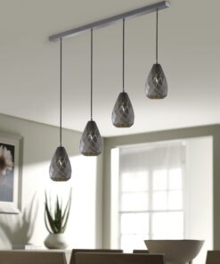 Κρεμαστό Φωτιστικό Trio Lighting E27 Ανθρακί Μεταλλικό 301300442