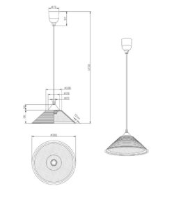 Κρεμαστό Φωτιστικό Trio Lighting E27 Αλουμίνιο colour Πλαστικό 301400101