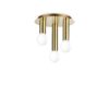 IDEAL LUX Φωτιστικό Οροφής PETIT 3xE27 Χρυσού Χρώματος – 301525