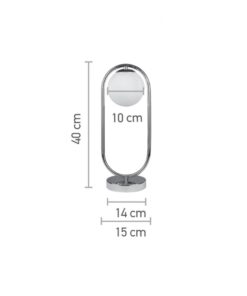 InLight Επιτραπέζιο φωτιστικό σε χρυσαφί χρώμα και λευκή οπαλίνα 1XG9 D:40cm (3017-GL)