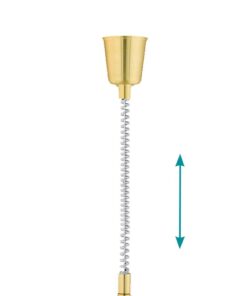 Κρεμαστό Φωτιστικό Trio Lighting E27 Ορείχαλκος Ματ Μεταλλικό 301700108