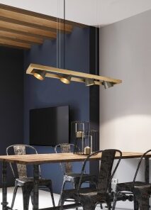 Κρεμαστό Φωτιστικό Trio Lighting 4xE14 Νίκελ Αντικέ Μεταλλικό – 301900467