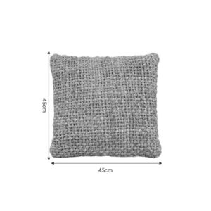 Μαξιλάρι Petron Inart φυσικό γιούτα 45x45x2.5εκ 302-000003