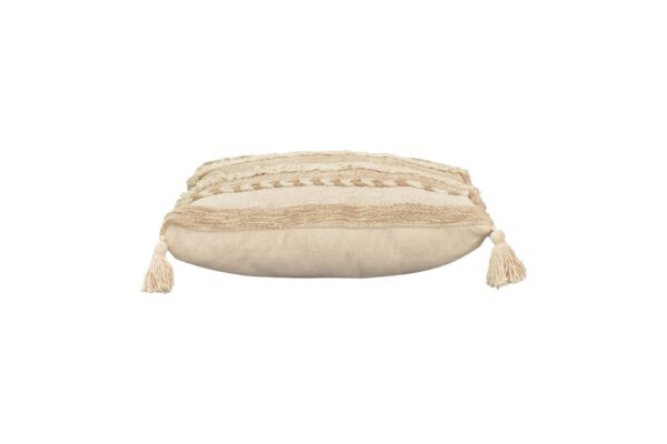Μαξιλάρι Rozi Inart μπεζ ύφασμα 45x45x2.5εκ 302-000005