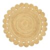Χαλί Voni Inart φυσικό γιούτα120x120x1εκ 302-000007