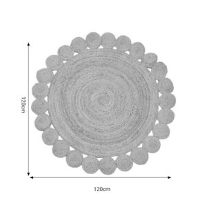 Χαλί Voni Inart φυσικό γιούτα120x120x1εκ 302-000007