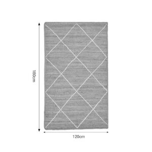 Χαλί Strike Inart μπεζ-εκρού γιούτα 120x180x1εκ  302-000008
