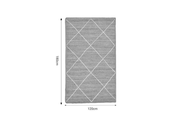Χαλί Strike Inart μπεζ-εκρού γιούτα 120x180x1εκ  302-000008