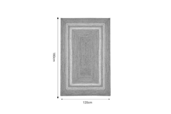 Χαλί Mazir Inart μπεζ-εκρού γιούτα 120x180x1εκ 302-000009