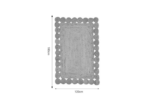Χαλί Doze Inart μπεζ 100% γιούτα 120x180x1εκ 302-000010