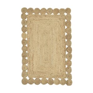 Χαλί Doze Inart μπεζ 100% γιούτα 120x180x1εκ 302-000010