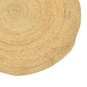 Χαλί Solon Inart φυσικό γιούτα 100x100x1εκ 302-000012