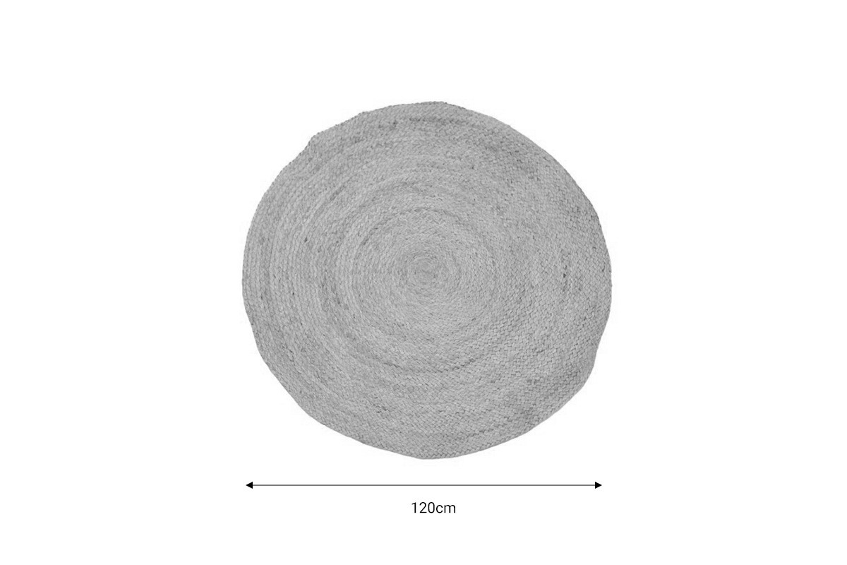 Χαλί Solon Inart φυσικό γιούτα 100x100x1εκ 302-000013