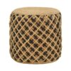 Stool Nelly Inart natural 100% jute 40x40x40cm 302-000022
