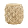 Σκαμπό Yton Inart μπεζ 100% γιούτα 40x40x40εκ 302-000024