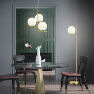 Κρεμαστό Φωτιστικό Trio Lighting   E14 Ορείχαλκος Ματ Μεταλλικό    302000308