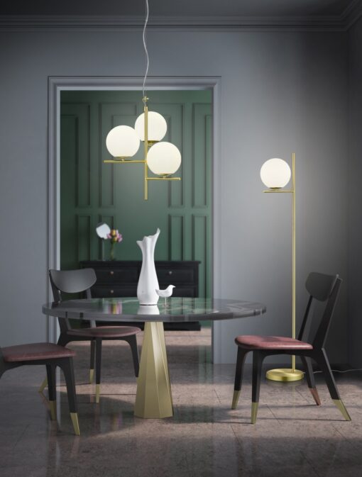 Κρεμαστό Φωτιστικό Trio Lighting   E14 Ορείχαλκος Ματ Μεταλλικό    302000308