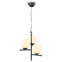 Κρεμαστό Φωτιστικό Trio Lighting 3xE14 Μαύρο Ματ Μεταλλικό – 302000332