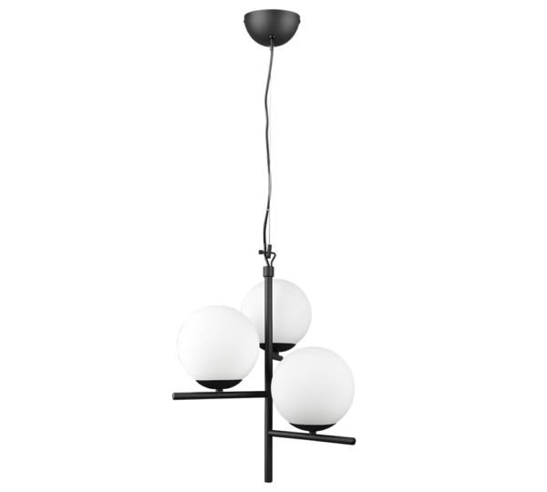 Κρεμαστό Φωτιστικό Trio Lighting 3xE14   Μαύρο Ματ Μεταλλικό    – 302000332