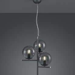 Κρεμαστό Φωτιστικό Trio Lighting E14 Ανθρακί Μεταλλικό 302000342