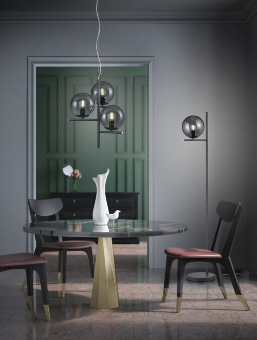 Κρεμαστό Φωτιστικό Trio Lighting   E14 Ανθρακί Μεταλλικό    302000342