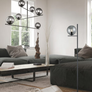 Κρεμαστό Φωτιστικό Trio Lighting PURE  6x E14 Ανθρακί Μεταλλικό   – 302000642