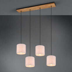 Κρεμαστό Φωτιστικό Trio Lighting E27 Νίκελ Αντικέ Μεταλλικό 302100430