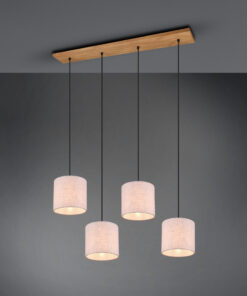 Κρεμαστό Φωτιστικό Trio Lighting E27 Νίκελ Αντικέ Μεταλλικό 302100430