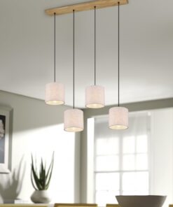 Κρεμαστό Φωτιστικό Trio Lighting E27 Νίκελ Αντικέ Μεταλλικό 302100430