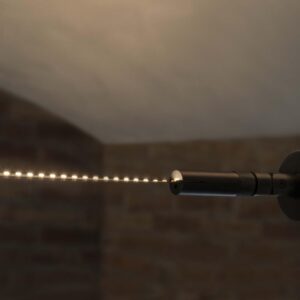 IDEAL LUX TESI 10m Ατσάλινη Ταινία Στήριξης Μαύρου Χρώματος για Κρυφό Φωτισμό με Ταινίες LED – 302294