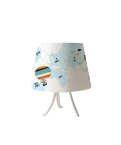 InLight Επιτραπέζιο φωτιστικό από λευκό μέταλλο και καπέλο D:30cm (3024)