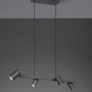 Κρεμαστό Φωτιστικό Trio Lighting MARLEY  4x GU10 Μαύρο Ματ Μεταλλικό   – 302400432