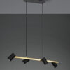 Κρεμαστό Φωτιστικό Trio Lighting MARLEY  4x GU10 Schwarz-Gold Μεταλλικό   – 302400480
