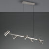 Κρεμαστό Φωτιστικό Trio Lighting MARLEY  6x GU10 Νίκελ Ματ Μεταλλικό   – 302400607