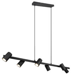 Κρεμαστό Φωτιστικό Trio Lighting MARLEY 6x GU10 Μαύρο Ματ Μεταλλικό – 302400632